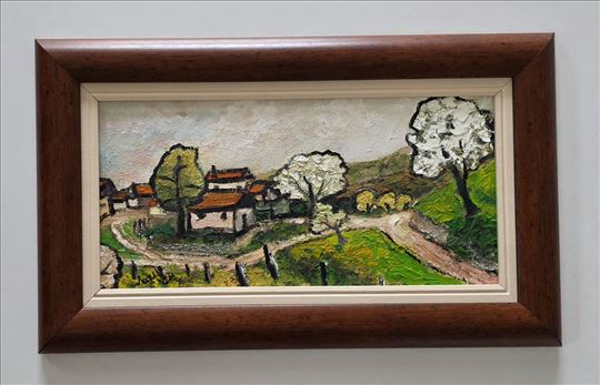 Ulje na lesonitu - Malo selo