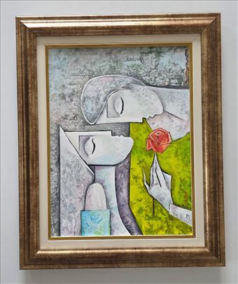 Ulje na platnu - Udvaranje, slika osam.