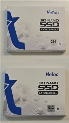 Netac N530S 2.5" SATA III 256GB/512GB - Novo