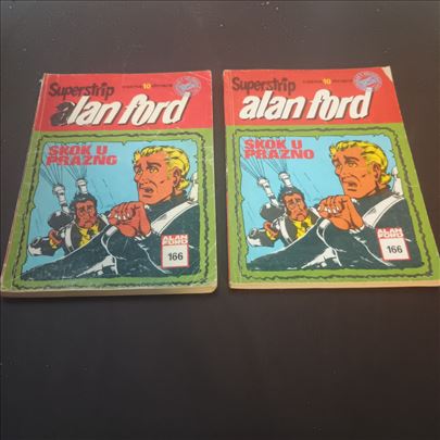 Skok u prazno 166 Alan Ford Super strip 2 komada