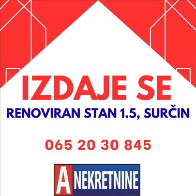 Izdaje se stan – Surčin – 32 m²