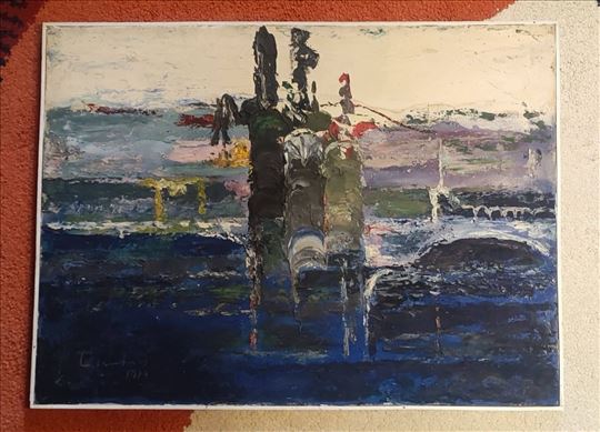 Laza Anđelić ulje na platnu