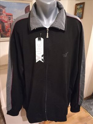 Novi muski duks sa kragnom Benx 5XL Crni Novo