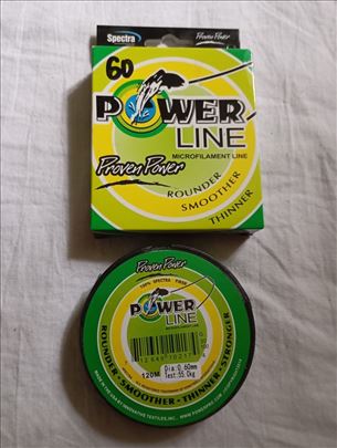 Power Line 100% Spectra Fiber 0.60mm 55 kg 120 met