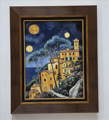 Ulje na platnu - Letnja noc, prelepa slika!