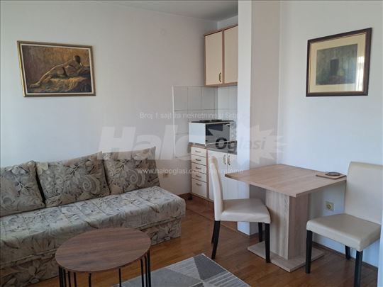 Nameštena garsonjera sa parkingom u dvorištu