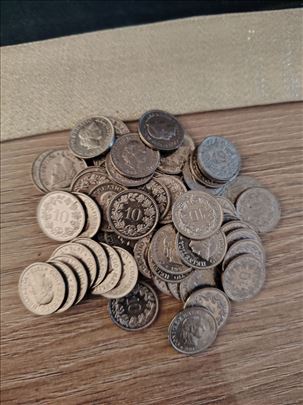 Prodajem švajcarske franke CHF kovanice – 117.50 C