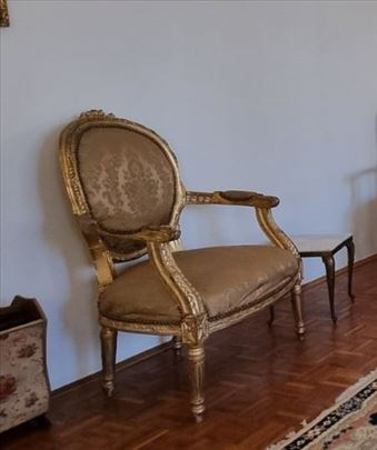 Stilska fotelja - Zlatni duborez - Luj XVI - Dorćo