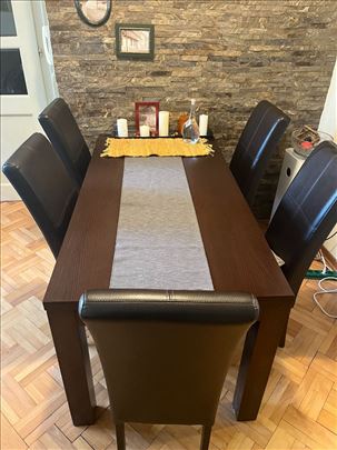 Trpezarijski sto S4-160X80 sa 6 stolica