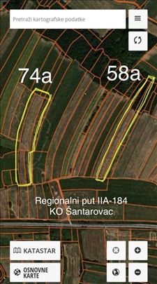 Dve njive KO Šantarovac, Jagodina