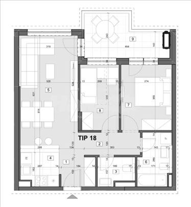Prodaja- novogradnja luksuzni trosobni stan