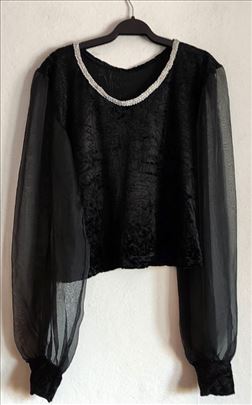 Unikatna Vintage Bluza – Artistički dizajn Vel. S 