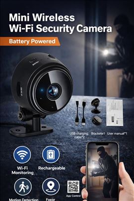 Mini bežična IP kamera sa baterijom  Kompaktna i d