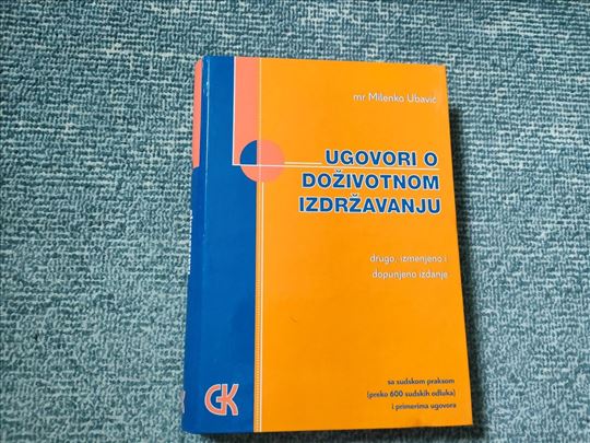 Ugovori o doživotnom izdržavanju - Milenko Ubavić