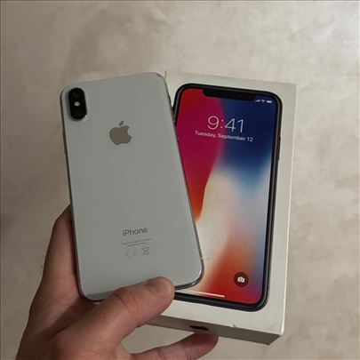 iPhone X 64Gb BELI 100% zdravlje baterije