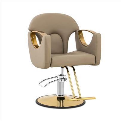 Frizerska stolica - do 180 kg - bež
