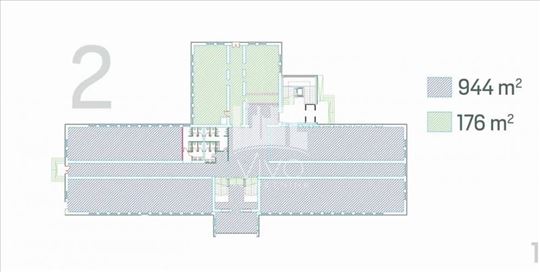 PP 944m2,PR i I,enterijer prema potrebama zakupca 