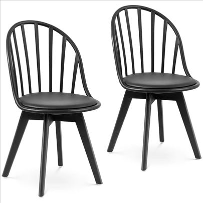 Set od 2 stolice - do 150 kg - otvoreni naslon - c