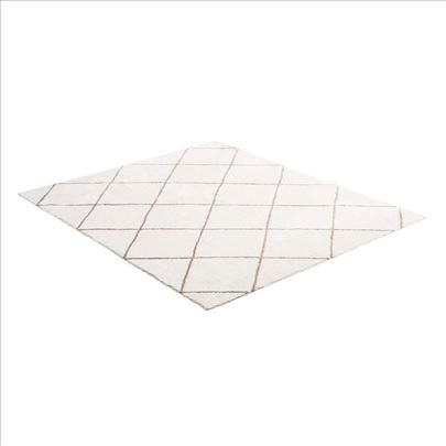 Tepih sa kratkim vlaknima-20mm, 305x244cm, beli