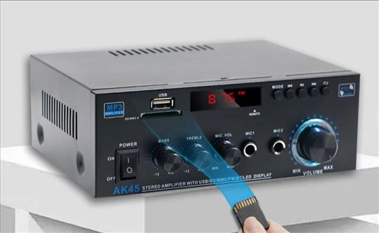 AK 45 radio pojacalo 80 W / 40W x 2 prave snage