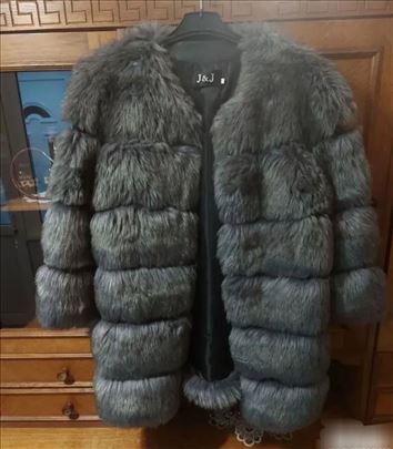 Bundica Zimska iz Grčke Sive Boje Krzno✅