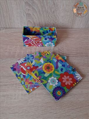 Cvetni podmetači za čaše