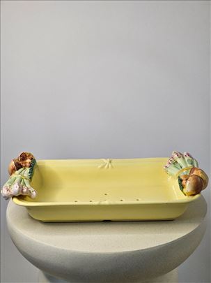 Francuska Majolika  - Posuda za špargle 