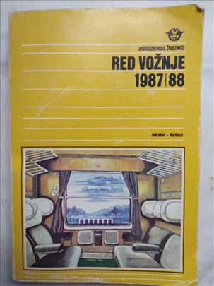 KnjigaLRed voznje 1978/88.god. ocuvana.