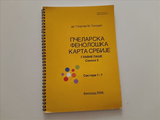 Pčelarska fenološka karta Srbije - Glavne paše 2