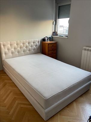 Krevet sa dusekom i odlaganjem 130x200cm KAO NOV