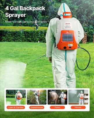 Elektricna Bezicna Prskalica Za Travu Rucna 16L