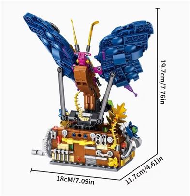 Imitacija Lego kockica - Mehanicki leptir