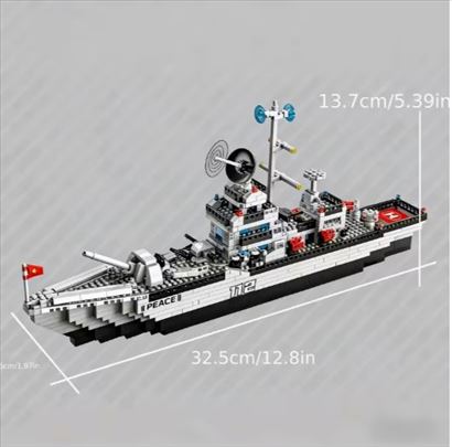 Imitacija Lego kockica - Vojni brod