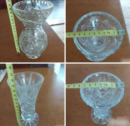 Kristalne Vazne 2 Komada 