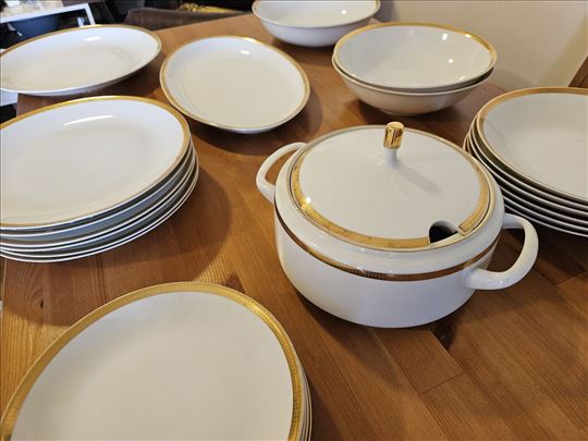 Bohemia porcelan ceo set sa pozlatom