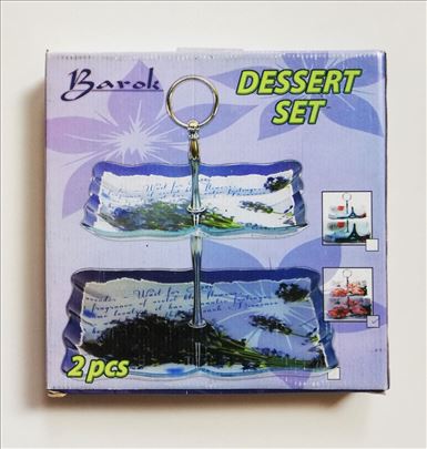 Dvodelni set za kolače / posluženje NOVO 