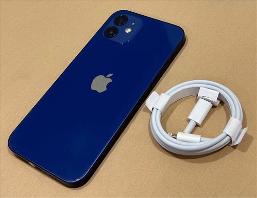 iPhone 12 64GB Blue Sim Free novo 100% Helt