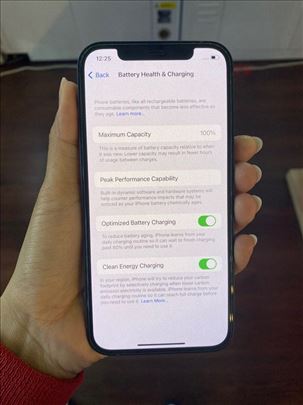 iPhone 12 Midnight Black 100% Helti