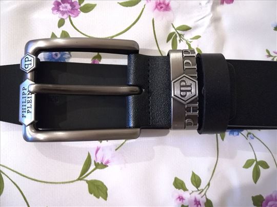 Novi muski kozni markirani kais Philipp Plein Novo