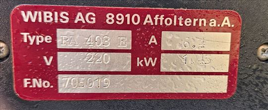 Profesionalna mašina za pranje podova WIBIS RA 403