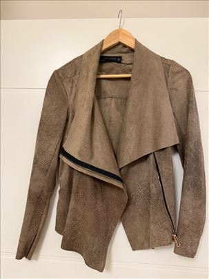 ZARA jakna – eko koža (fake koža), braon