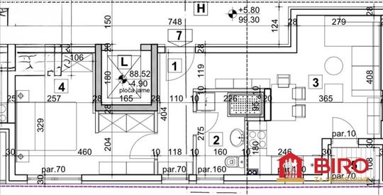 ---LUX nov dvosoban stan 45 m2---