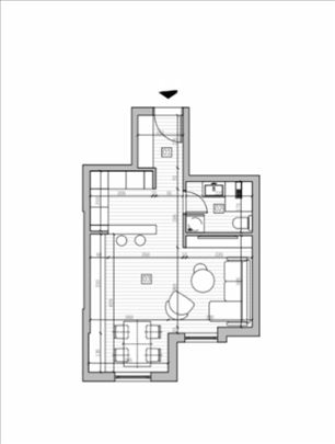Jednosoban stan 33m2