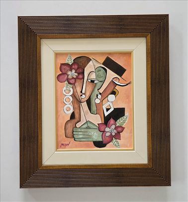 Ulje na platnu - Dama i dzentlmen, prelepo!