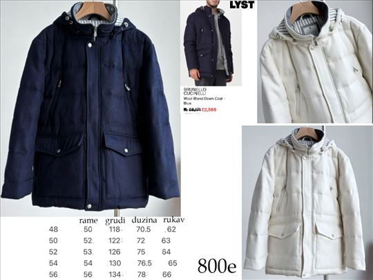 B.Cucinelli, Kiton, L.Piana original, top modeli