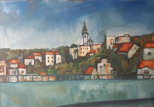 Beograd,ulje na platnu