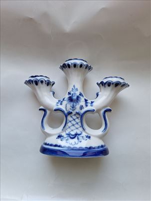Svecnjak porcelan Gazhel Rusija