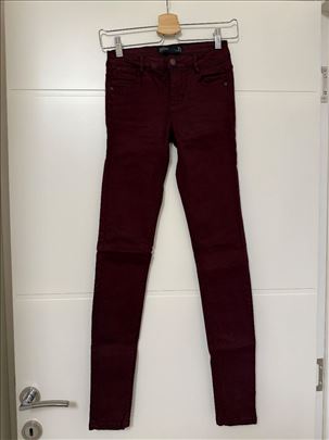 Zara bordo farmerke
