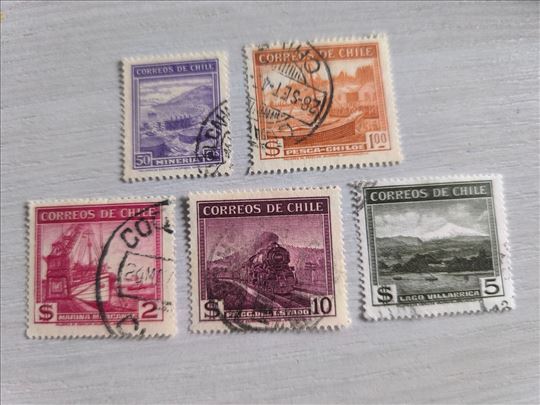 5 marki iz države ČILE