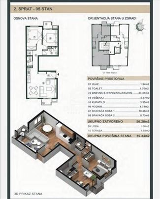 Banovo brdo- Novogradnja kod Hipodroma! ID#8605